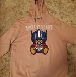 MOSCHINO Pink Transformers teddy Hoodie